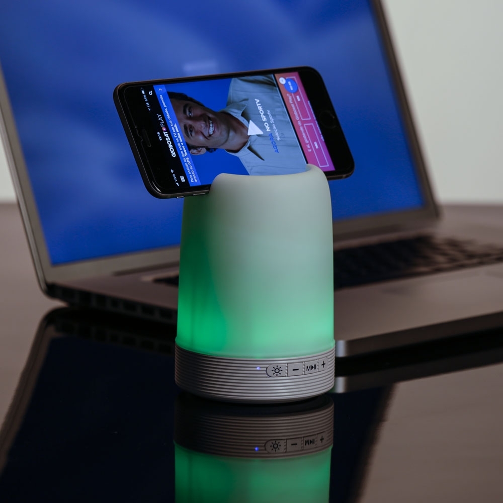 Caixa de Som Multimídia com Porta Caneta e Luminária - Imagem 3