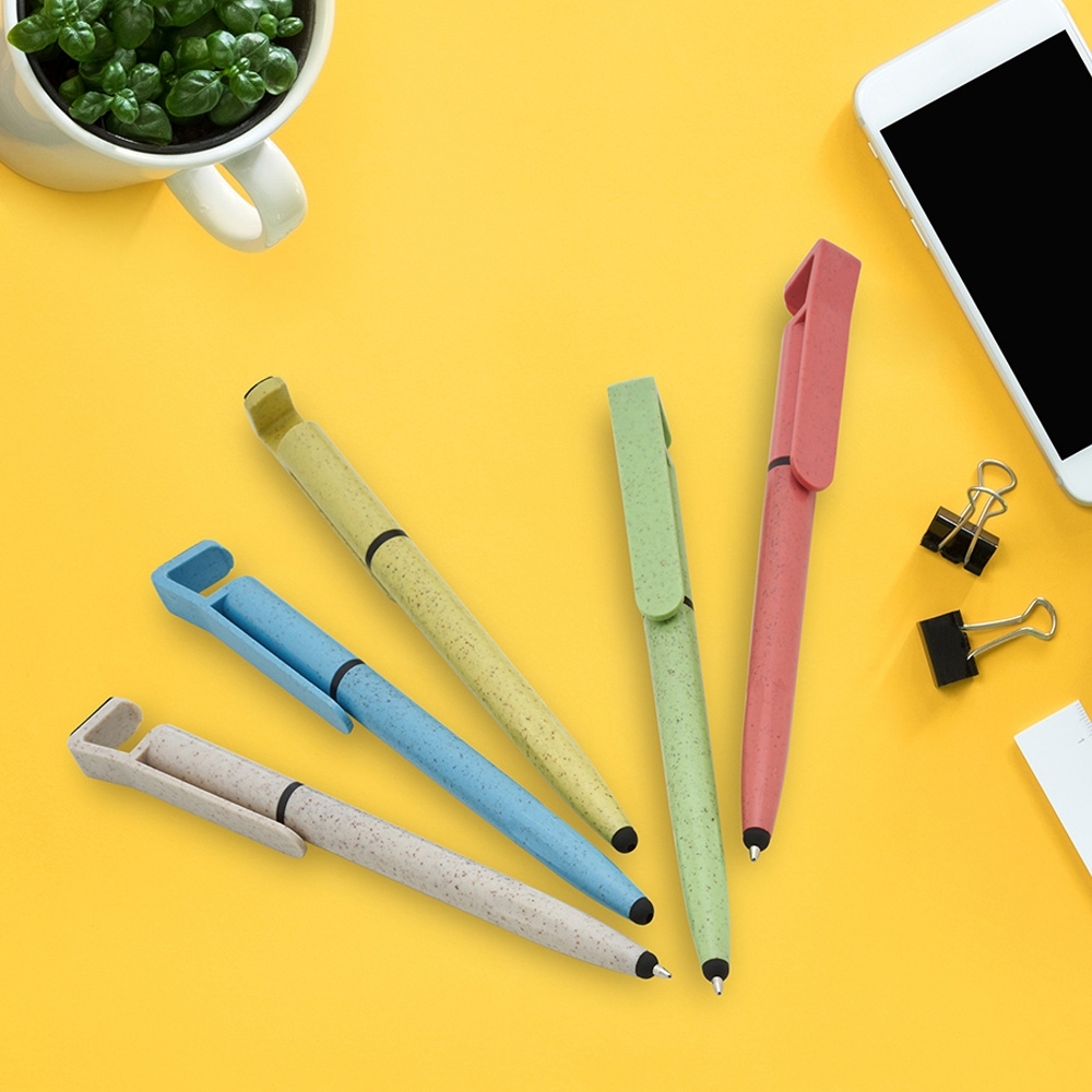 Caneta Fibra de Bambu Touch com Suporte - Imagem 2
