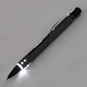 Caneta metal com led