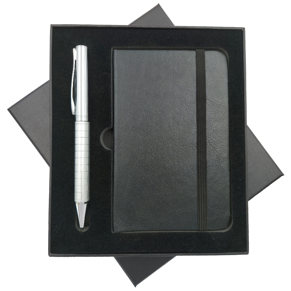 Kit Bloco de Anotações, Caneta e Caixa Personalizado